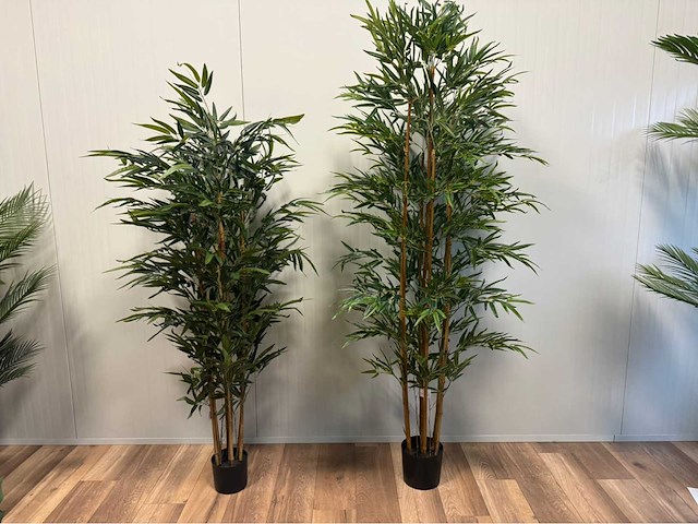 Bamboe kunstplant (2x) - afbeelding 1 van  3
