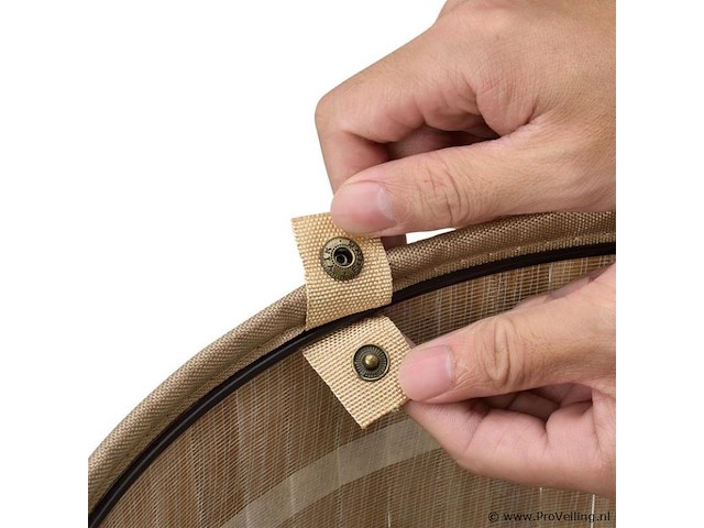 Bamboe wasmand curly 55l incl. deksel & waszak - afbeelding 2 van  11