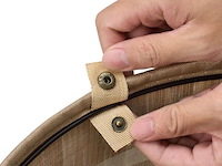 Bamboe wasmand curly 55l incl. deksel & waszak - afbeelding 2 van  11