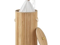 Bamboe wasmand curly 55l incl. deksel & waszak - afbeelding 8 van  11