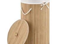 Bamboe wasmand curly 55l incl. deksel & waszak - afbeelding 10 van  11