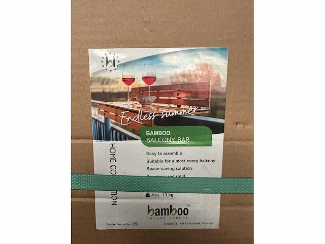 Bamboo - balkonbar - naturel - tali - 900x300 mm - barblad - afbeelding 8 van  14