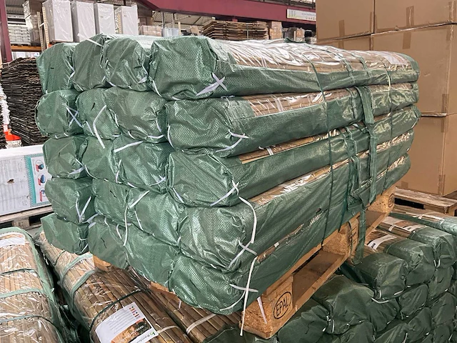 Bamboo - mat gespleten- naturel- tonkin - 3000x1800 mm (108 m2)= 1 pallet - scherm (20x) - afbeelding 1 van  8