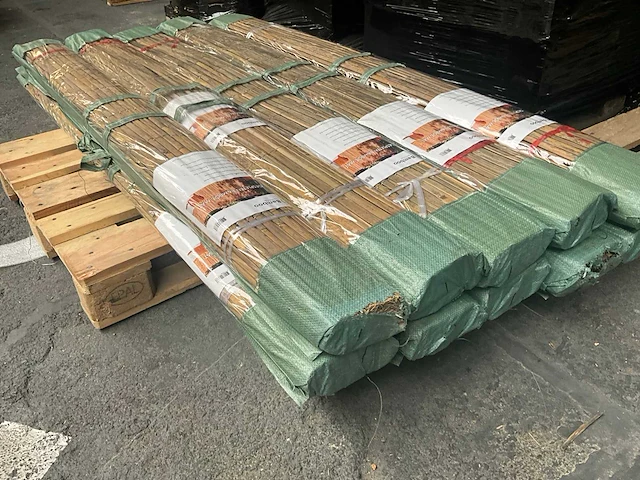 Bamboo - mat gespleten- naturel- tonkin - 3000x1800 mm (54 m2)= 1 pallet - scherm (10x) - afbeelding 7 van  14