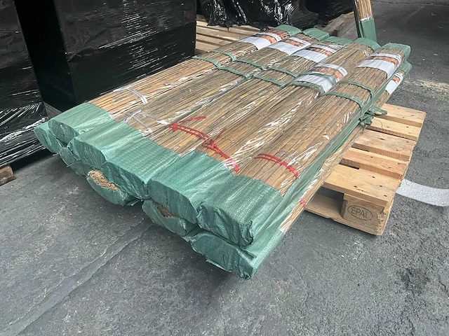 Bamboo - mat gespleten- naturel- tonkin - 3000x1800 mm (54 m2)= 1 pallet - scherm (10x) - afbeelding 14 van  14