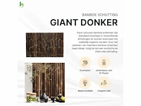 Bamboo - schutting giant donker - java - 900x1000 mm (0,9 m2) - lattenscherm - afbeelding 7 van  7