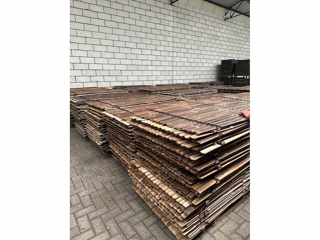 Bamboo - schutting giant donker - java - 900x1000 mm (45 m2) = 1 pallet - lattenscherm (50x) - afbeelding 10 van  14