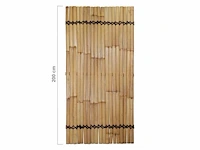 Bamboo - schutting latten naturel - tali - 900x1000 mm (45 m2) = 1 pallet - lattenscherm (50x) - afbeelding 2 van  11