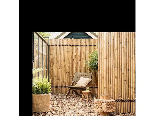 Bamboo - schutting latten naturel - tali - 900x1000 mm (45 m2) = 1 pallet - lattenscherm (50x) - afbeelding 3 van  11