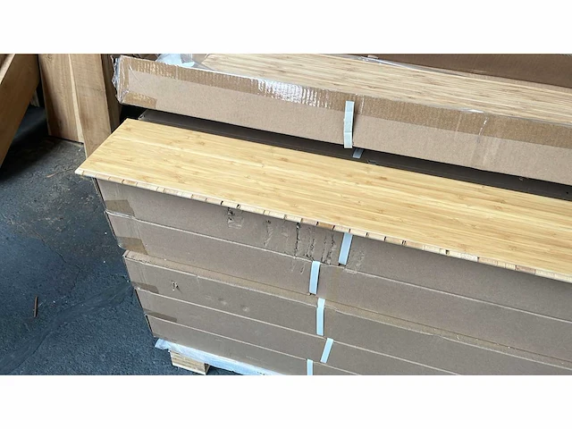 Bamboo - vloer middelste gekruiste verticale gecaronniseerde gelakt - 1960x154x15 mm (108,66 m2) = 1 pallet - parketvloer (360x) - afbeelding 6 van  9