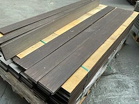 Bamboo - vlonderplanken thermo-zwart - 1850x140x20 mm (48,66 m2) = 1 pallet - terras planken (192x) - afbeelding 4 van  8