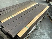 Bamboo - vlonderplanken thermo-zwart - 1850x140x20 mm (48,66 m2) = 1 pallet - terras planken (192x) - afbeelding 5 van  8