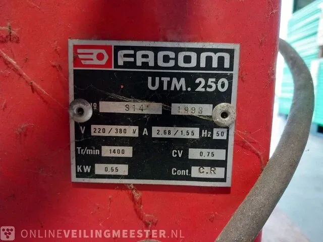 Bandendemonteerapparaat facom, utm 250, bouwjaar 1993 - afbeelding 2 van  10