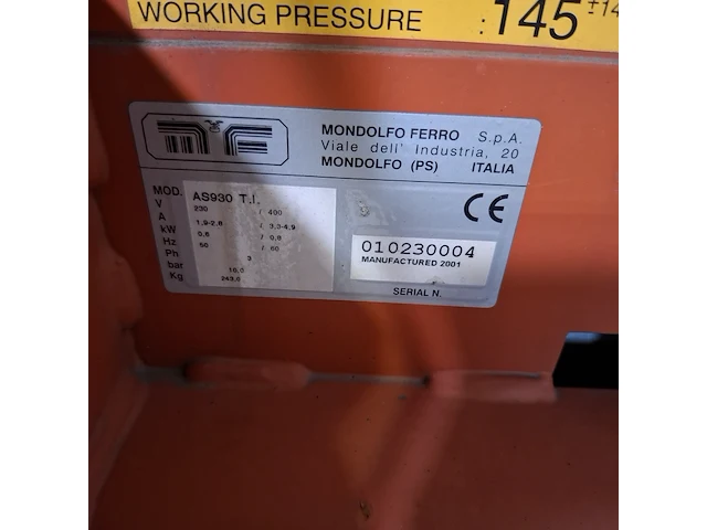 Bandendemonteerapparaat, mondolfo ferro, sl60a - afbeelding 9 van  12