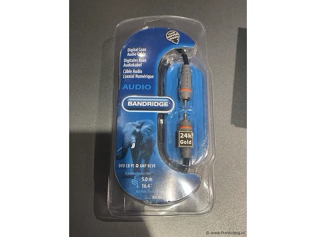 Bandridge digital audiokabel type bal4805 - 5mtr - afbeelding 1 van  3