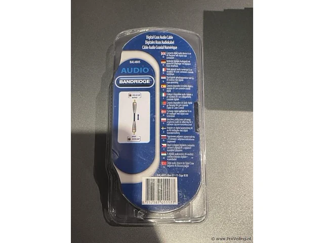 Bandridge digital audiokabel type bal4805 - 5mtr - afbeelding 2 van  3