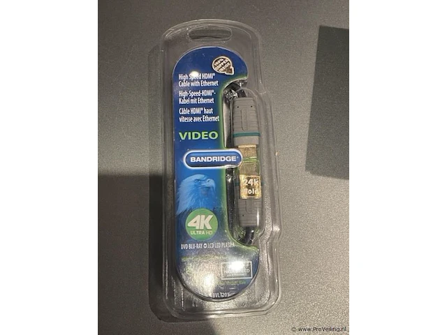 Bandridge high speed hdmi-kabel met ethernet - video - 4k ultra hd - afbeelding 1 van  3