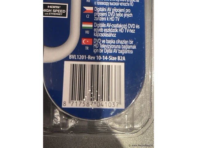 Bandridge high speed hdmi-kabel met ethernet - video - 4k ultra hd - afbeelding 3 van  3