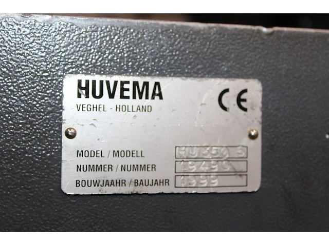 Bandzaagmachine huvema hu350s. bouwjaar 1999. - afbeelding 4 van  4