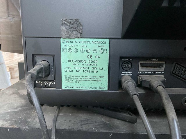 Bang & olufsen av9000 televisie - afbeelding 7 van  8