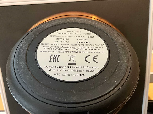 Bang & olufsen beoremote halo table afstandsbediening - afbeelding 4 van  4