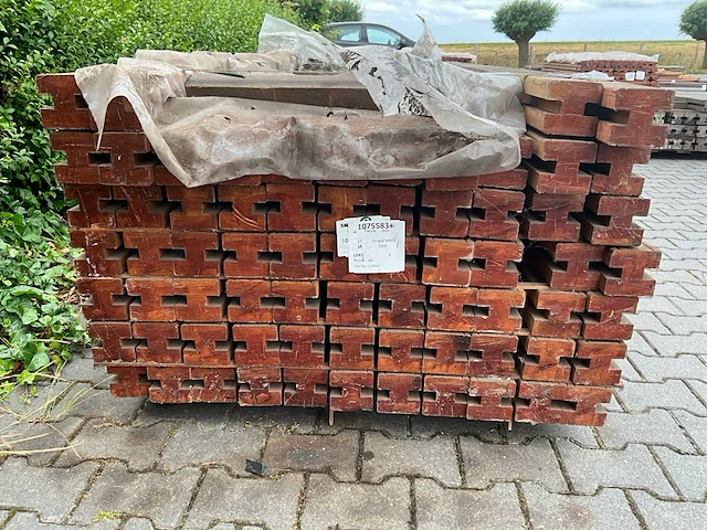 Bangkirai hardhout schuttingpaal (2000x90x90mm) (70x) - afbeelding 2 van  4