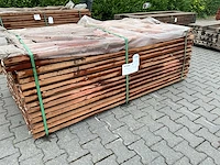 Bangkirai hardhout schuttingpaal (2000x90x90mm) (70x) - afbeelding 2 van  4