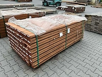 Bangkirai hardhout schuttingpaal (2000x90x90mm) (70x) - afbeelding 2 van  4