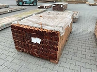 Bangkirai hardhout schuttingpaal (2000x90x90mm) (84x) - afbeelding 1 van  4