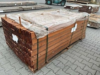 Bangkirai hardhout schuttingpaal (2000x90x90mm) (84x) - afbeelding 2 van  4