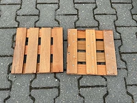 Bangkirai hardhout terras tegel (300x300x24mm) (250x) - afbeelding 5 van  5