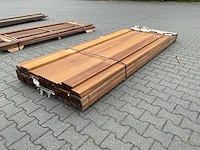 Bangkirai hardhout vlonderplank (2450-3050x145x25mm) (35x) - afbeelding 2 van  4