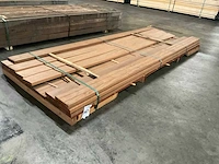 Bangkirai planken geschaafd 28x145 mm (15x) - afbeelding 1 van  6