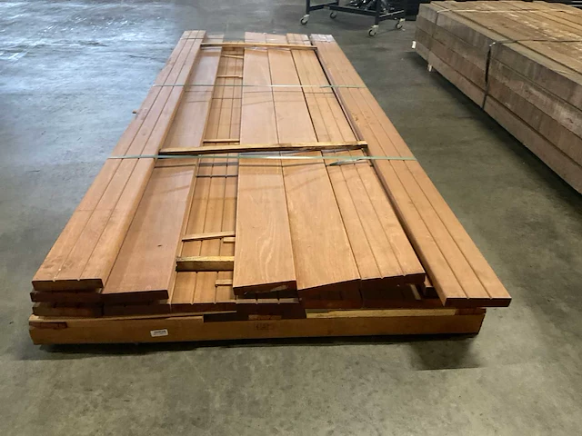 Bangkirai planken geschaafd 28x145 mm (15x) - afbeelding 4 van  6