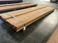 Bangkirai planken geschaafd 28x145 mm (34x) - afbeelding 1 van  6