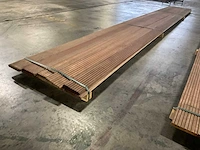 Bangkirai vlonderdelen antislip 21x145 mm (10x) - afbeelding 3 van  6
