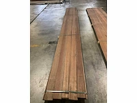 Bangkirai vlonderdelen antislip 21x145 mm (10x) - afbeelding 5 van  6