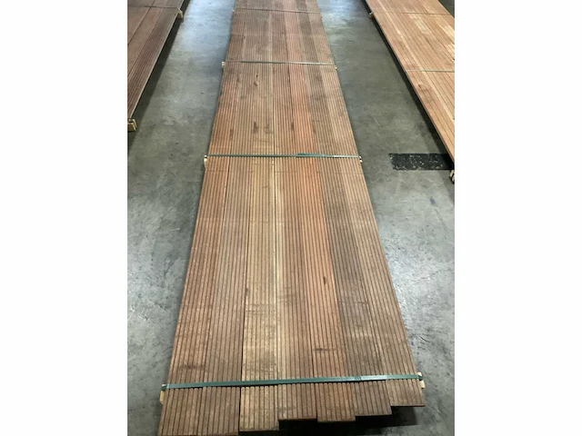 Bangkirai vlonderdelen antislip 21x145 mm (7x) - afbeelding 5 van  6