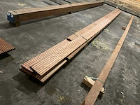Bangkirai vlonderdelen antislip 25x145 mm (6x) - afbeelding 3 van  6