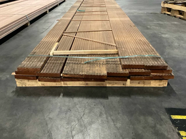 Bangkirai vlonderdelen antislip 28x145 mm (17x) - afbeelding 4 van  6