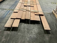 Bangkirai vlonderdelen antislip 28x145 mm (17x) - afbeelding 4 van  6