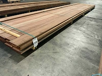 Bangkirai vlonderdelen antislip 28x145 mm (23x) - afbeelding 1 van  6