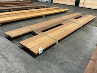 Bangkirai vlonderplank met antislip 28x145 mm (6x) - afbeelding 1 van  6