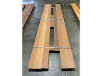 Bangkirai vlonderplank met antislip 28x145 mm (6x) - afbeelding 5 van  6