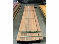 Bangkirai vlonderplanken antislip 21x145 mm (23x) - afbeelding 5 van  6