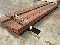 Bangkirai vlonderplanken met antislip 45x140 mm (19x) - afbeelding 1 van  6