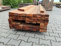 Bangkirai yellow balau hardhout balk (2450-2750x68x45mm) (74x) - afbeelding 3 van  5