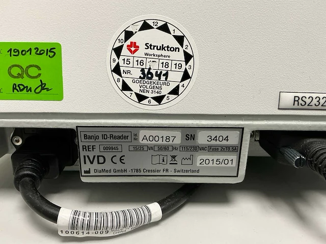 Banjo 12 s ii id centrifuge en id reader - afbeelding 6 van  6