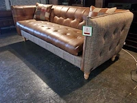 Bank chesterfield, harris tweed , bruin - afbeelding 1 van  2