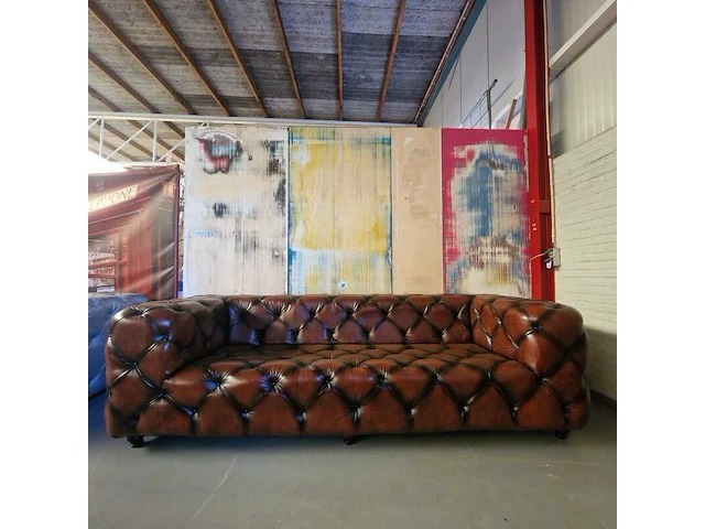 Bank chesterfield, hauxley, bruin - afbeelding 1 van  3